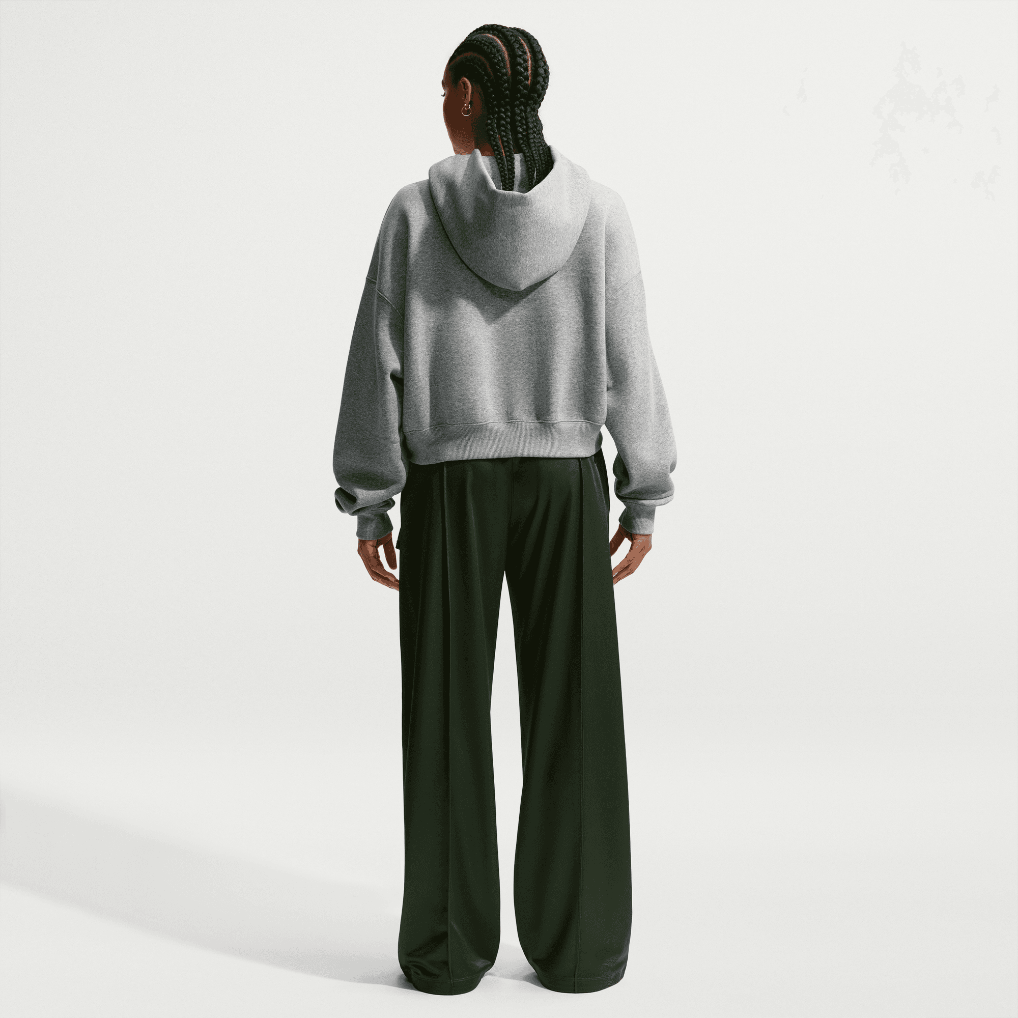 Women's Nike Sportswear Phoenix Fleece Oversized Cropped Henley Hoodie