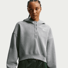 Women's Nike Sportswear Phoenix Fleece Oversized Cropped Henley Hoodie