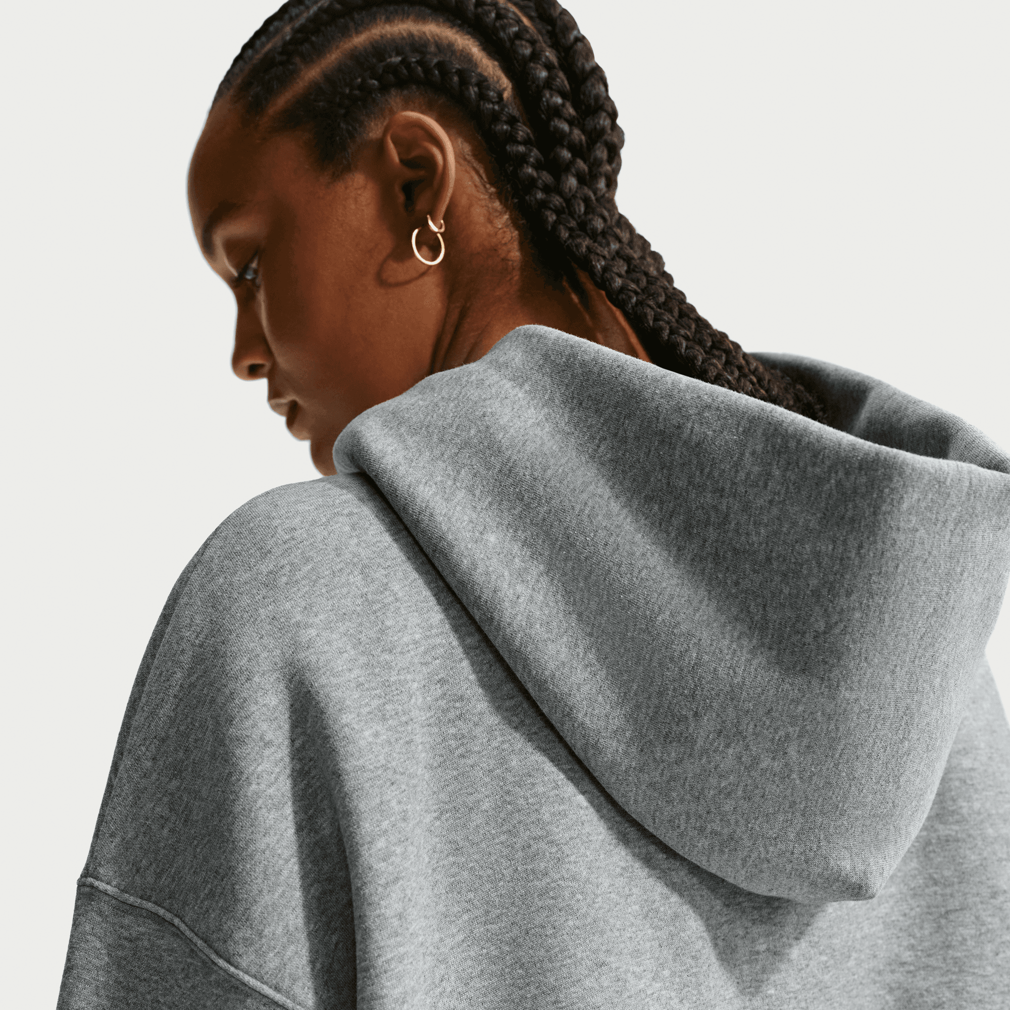 Women's Nike Sportswear Phoenix Fleece Oversized Cropped Henley Hoodie