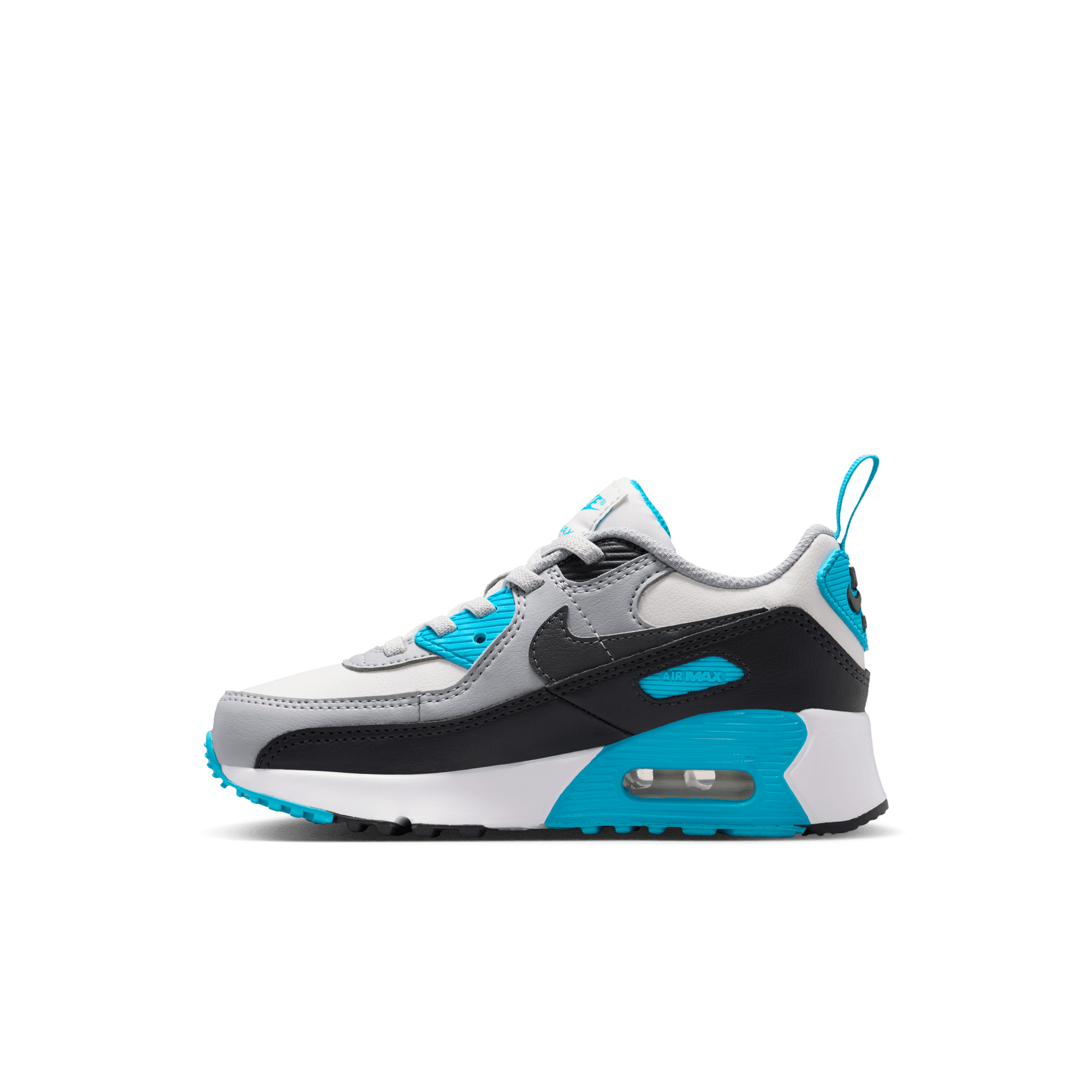 Little Kids' Nike Air Max 90 EasyOn "Platinum Tint Blue Lightning"