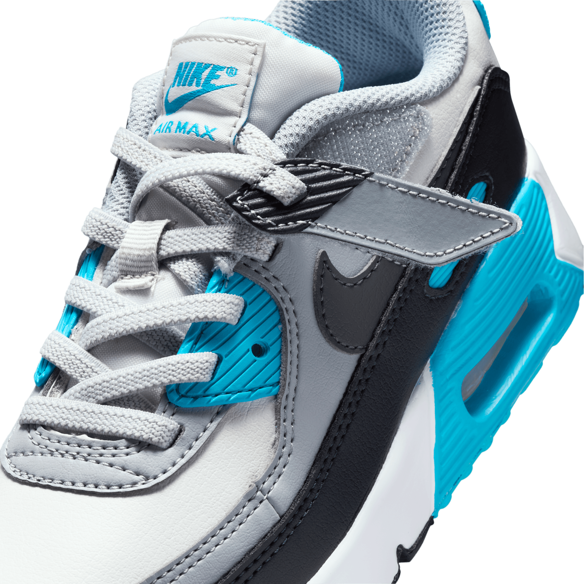 Little Kids' Nike Air Max 90 EasyOn "Platinum Tint Blue Lightning"