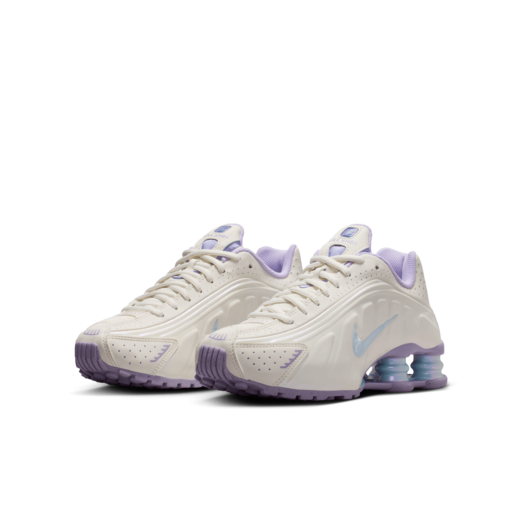 Big Kids' Nike Shox R4 "Soft Pearl Hydrangeas"