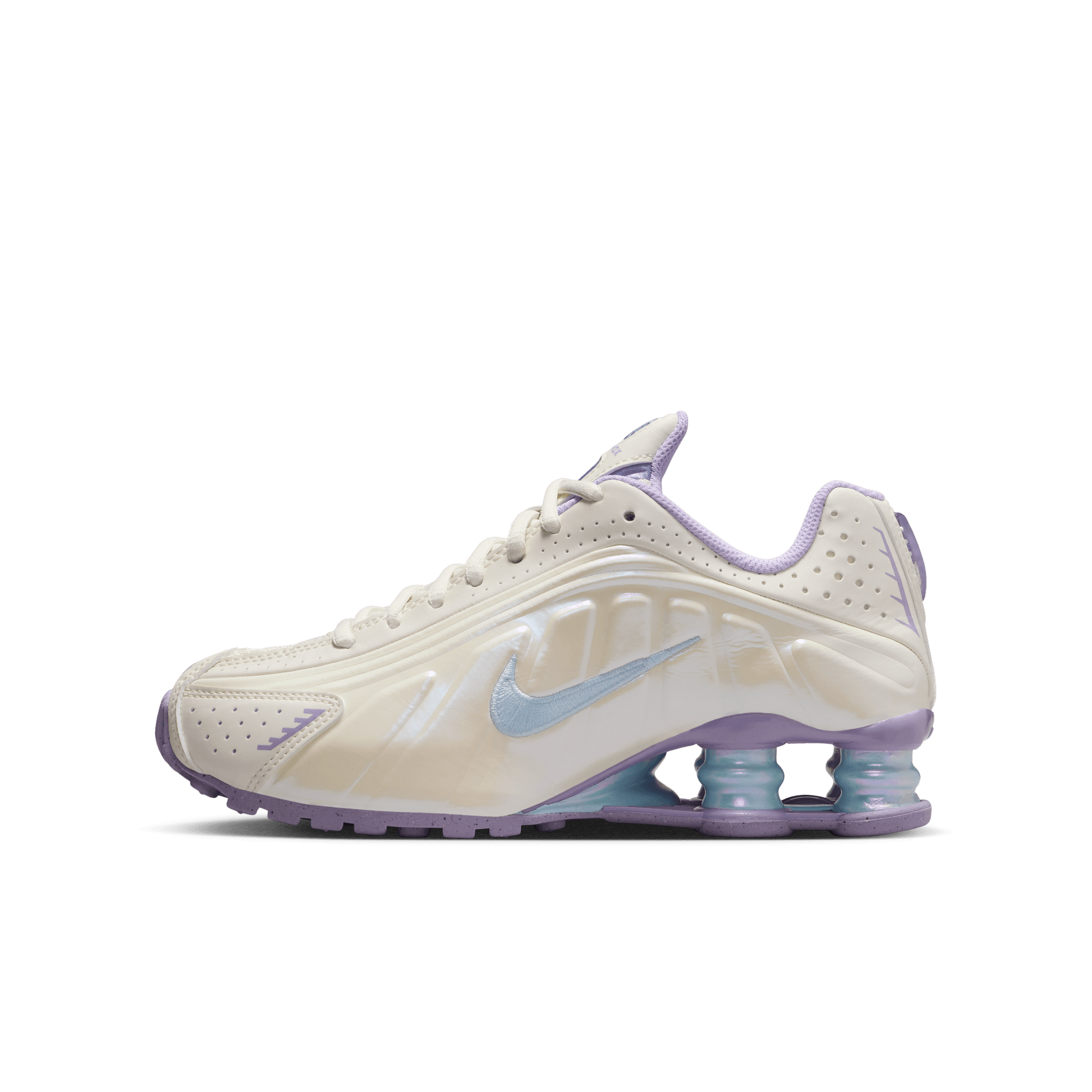 Big Kids' Nike Shox R4 "Soft Pearl Hydrangeas"