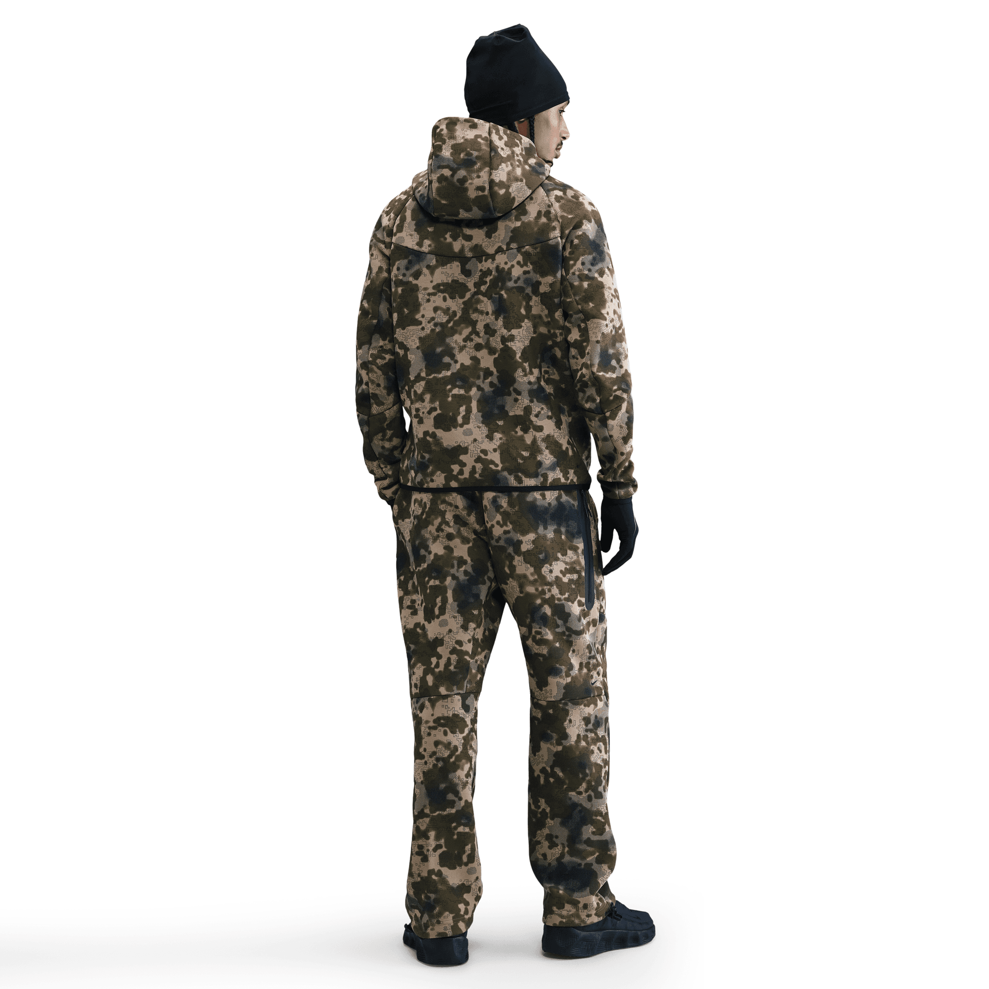 Men's Nike Tech Open-Hem Fleece Camo Pants