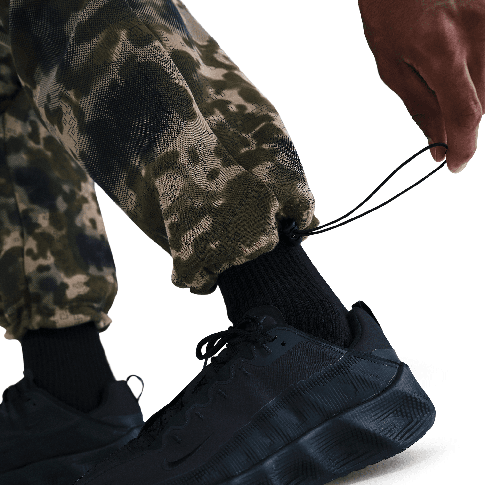 Men's Nike Tech Open-Hem Fleece Camo Pants