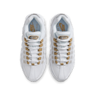 Big Kids' Nike Air Max 95 "White Metallic Gold"