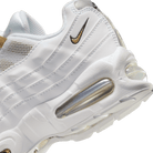 Big Kids' Nike Air Max 95 "White Metallic Gold"