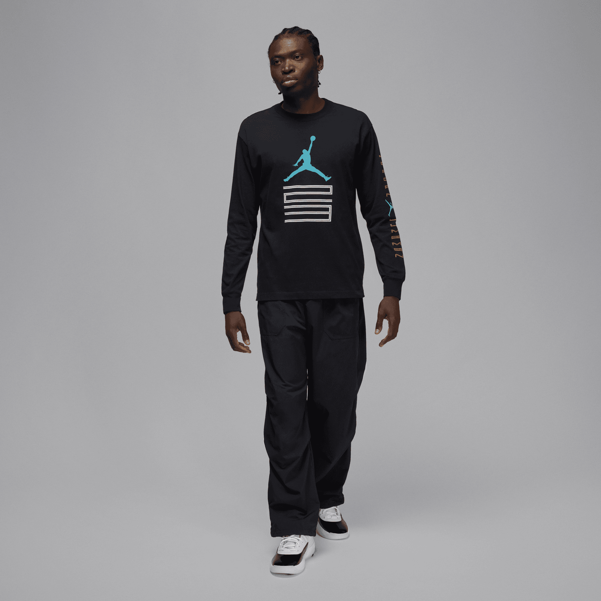 Men's Jordan Brooklyn AJ11 Graphic Long-Sleeve T-Shirt