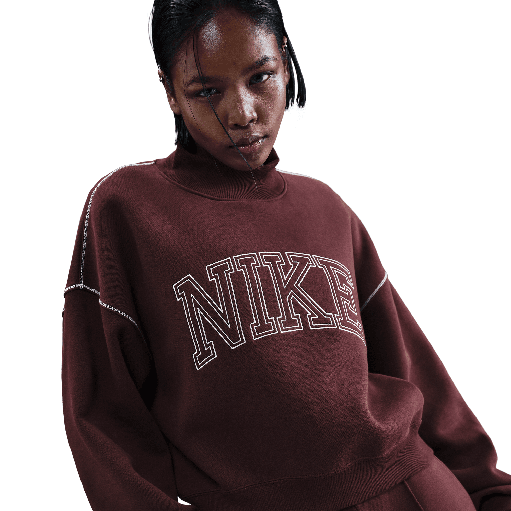 women's nike logo sweatshirt