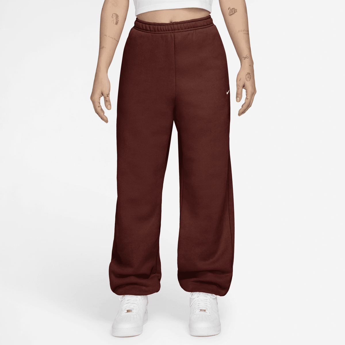 Women's Nike Studio Fleece Medium Weight High-Rise Oversized Cuffed Pants