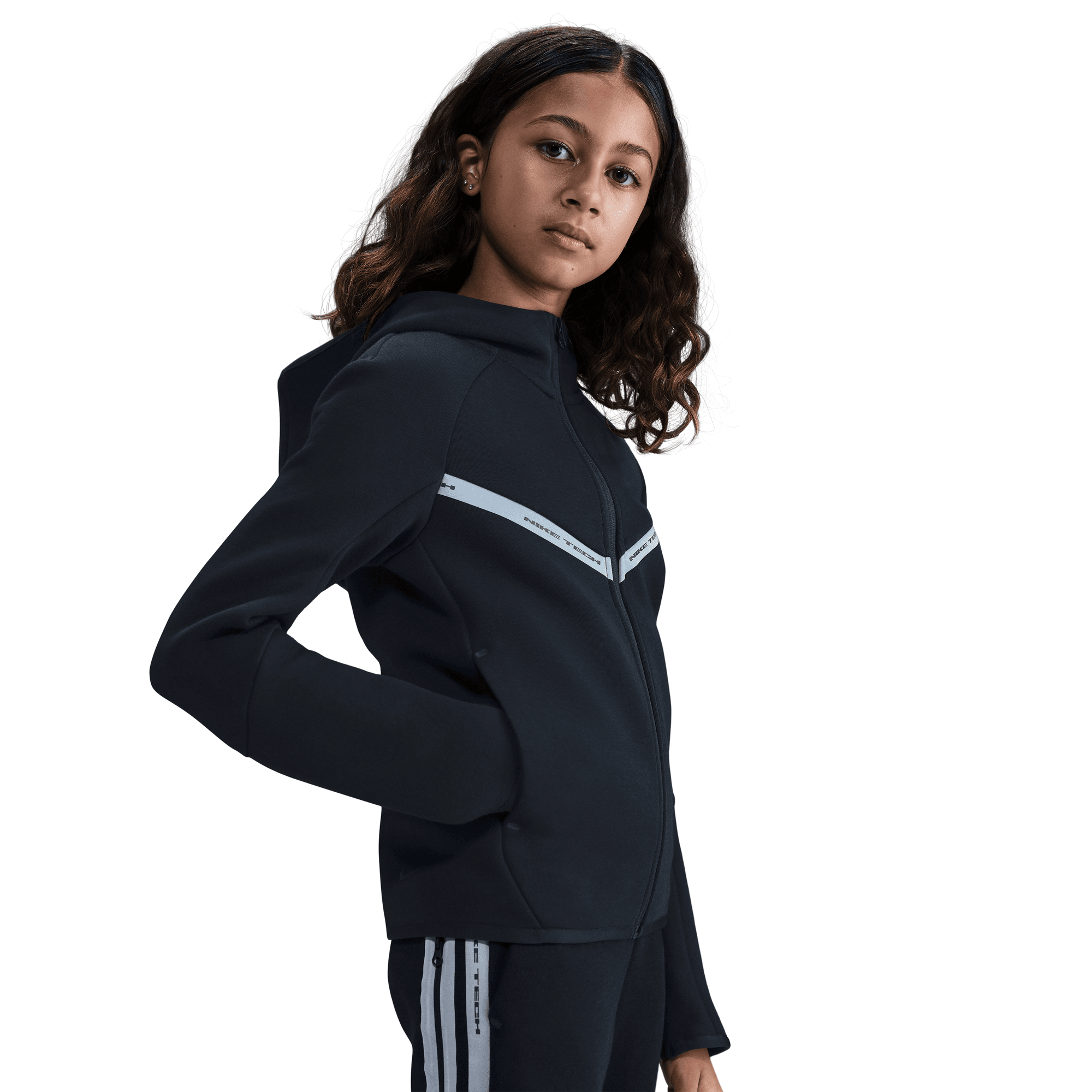 Big Kids'Nike Sportswear Tech Fleece Full-Zip Hoodie "Unisex"