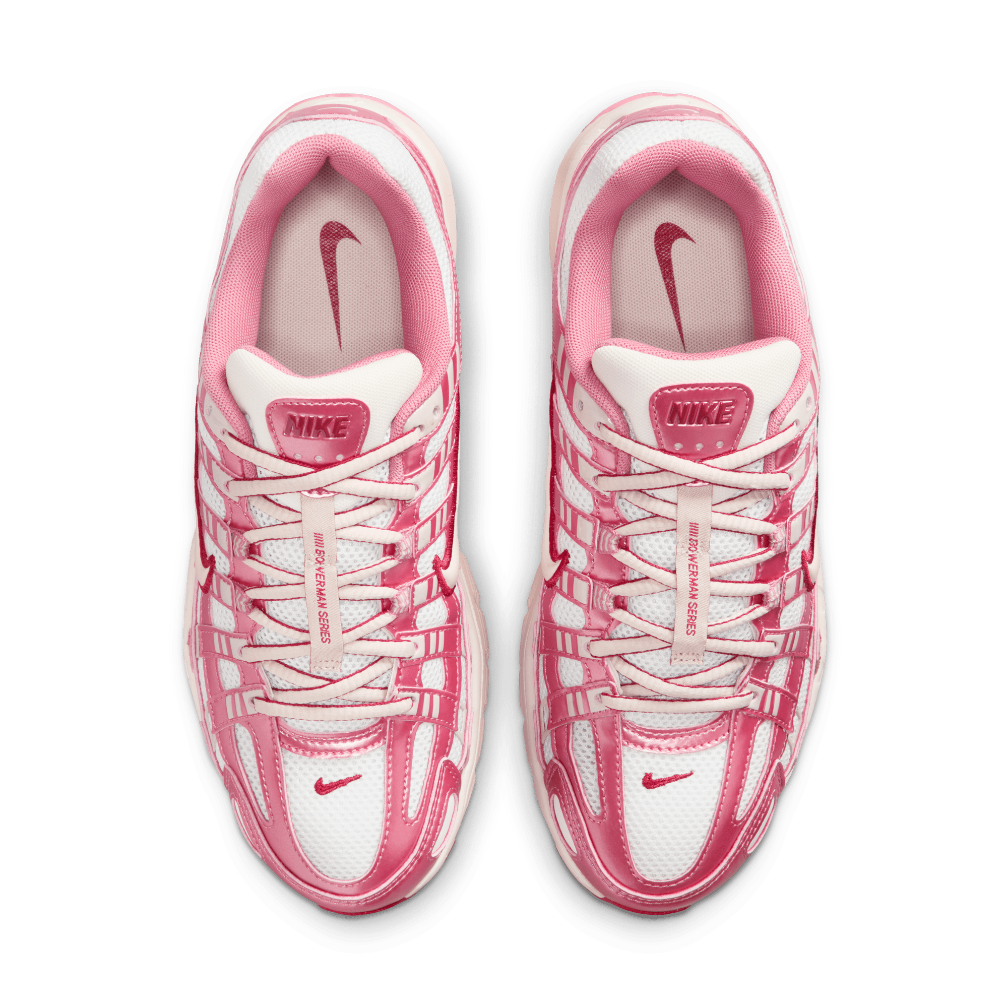 Women's Nike P-6000 "Summit White Slit Red"