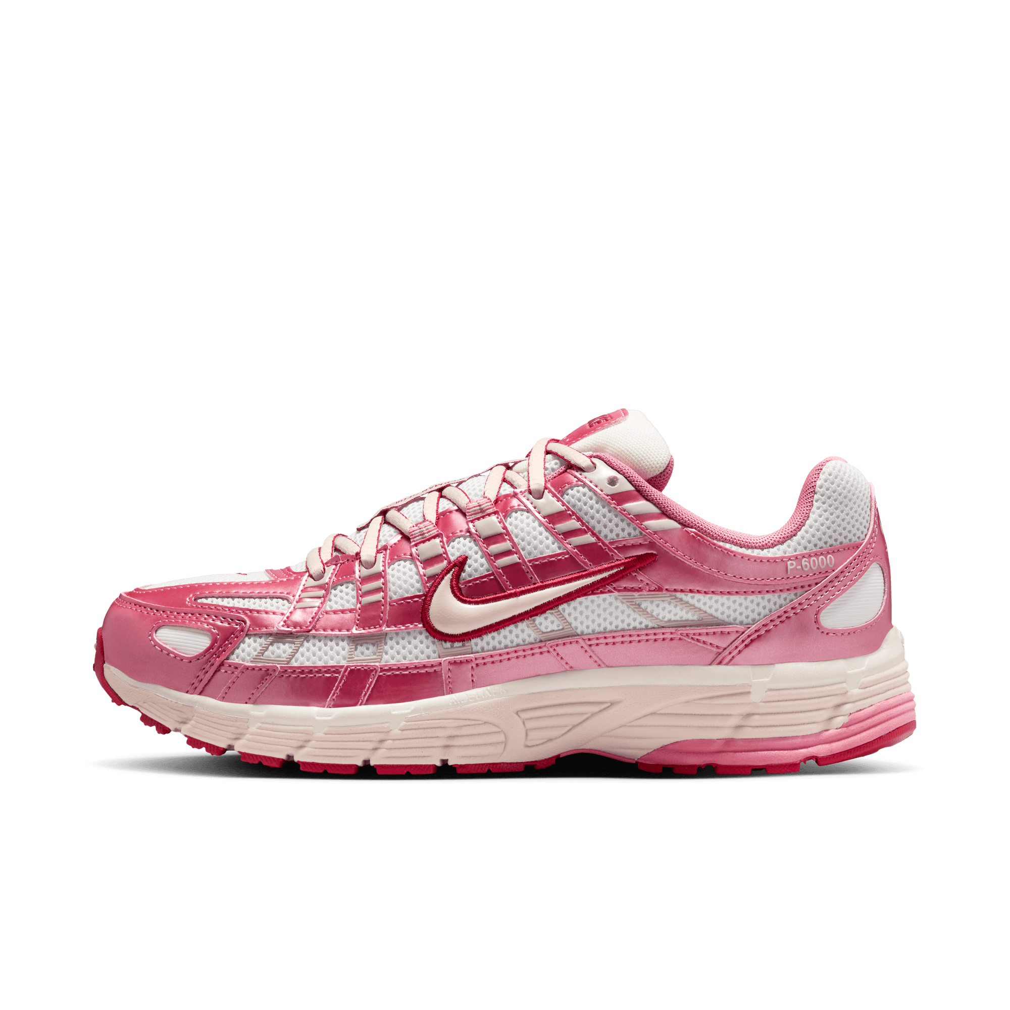 Women's Nike P-6000 "Summit White Slit Red"