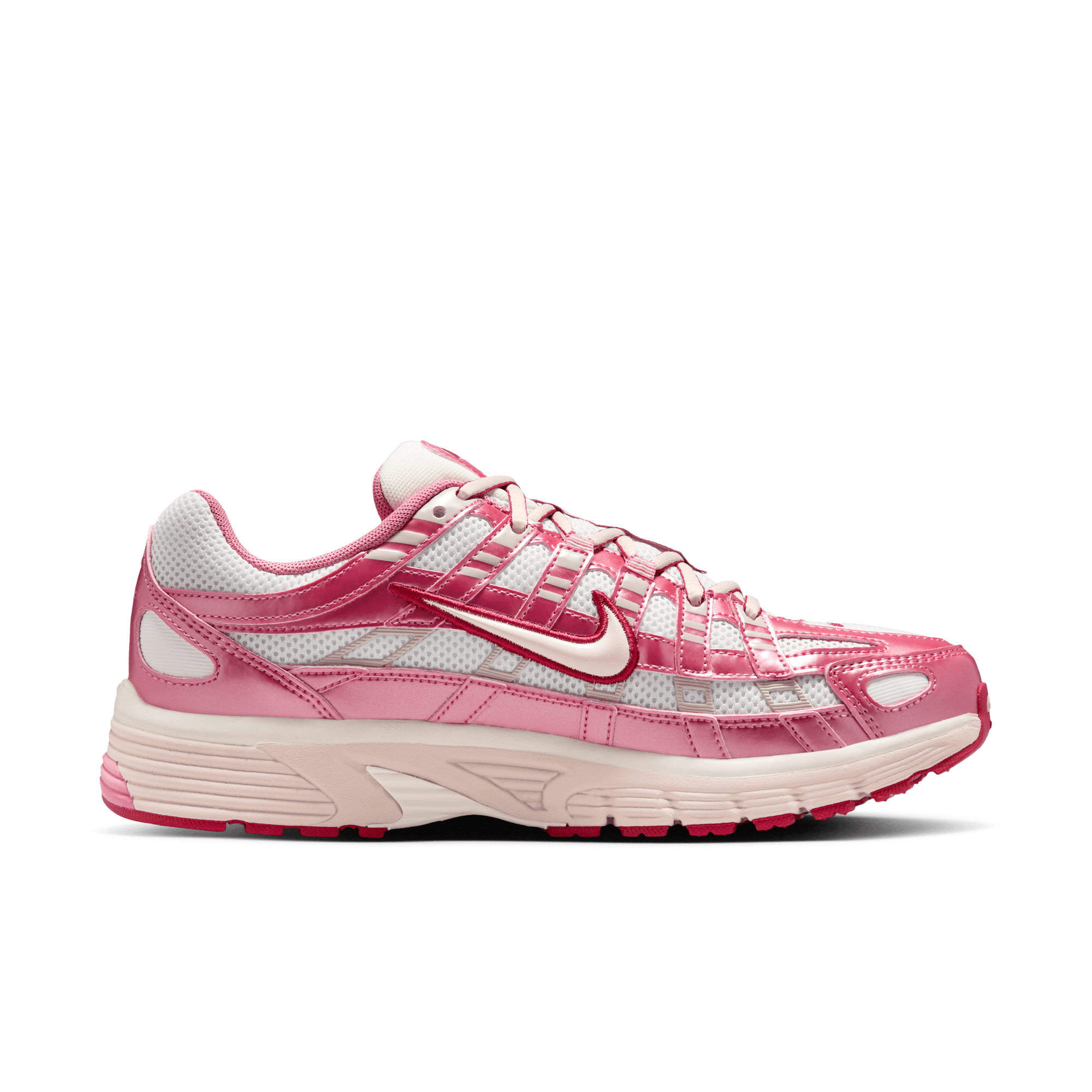 Women's Nike P-6000 "Summit White Slit Red"