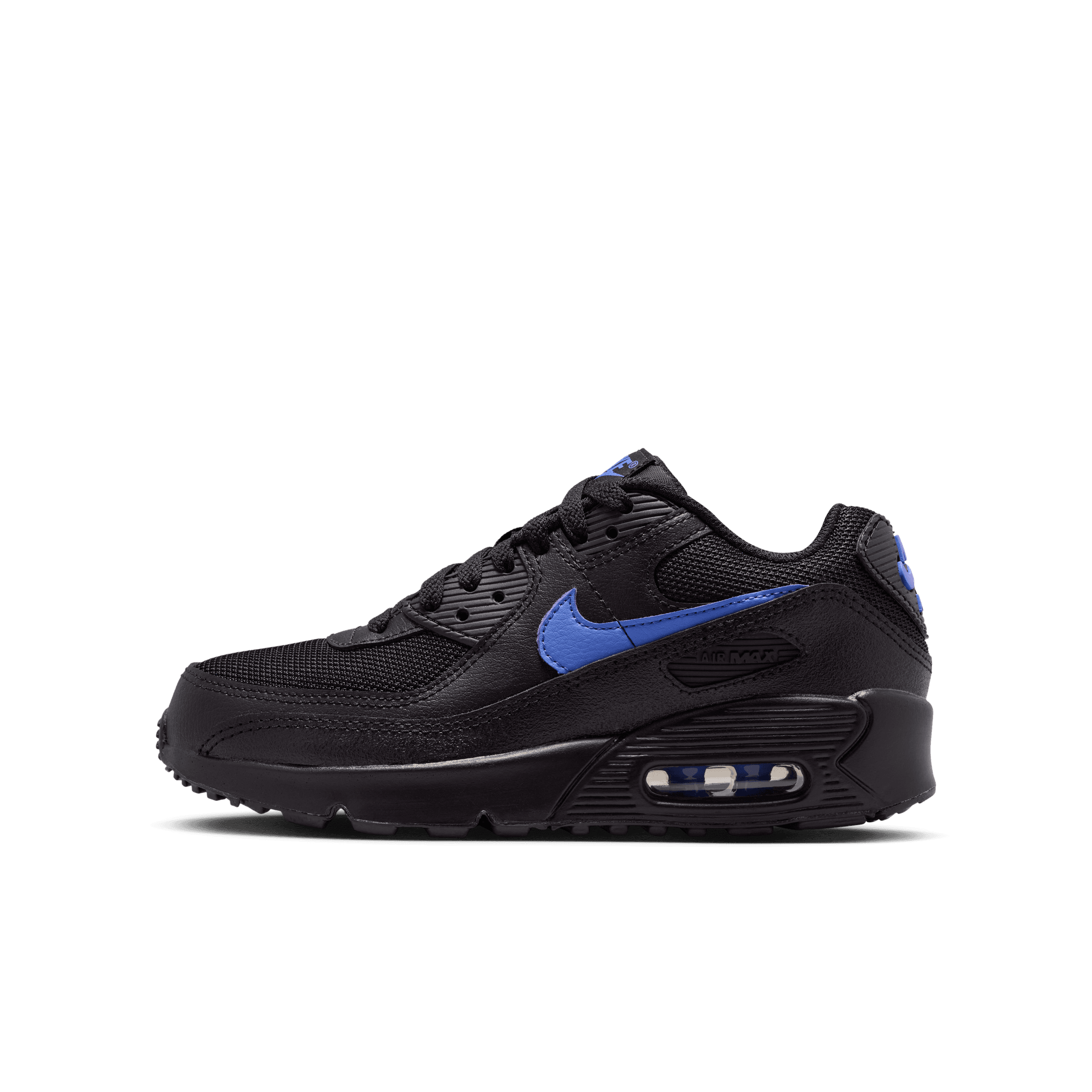 Big Kids' Nike Air Max 90 "Black Sapphire" (Unisex)