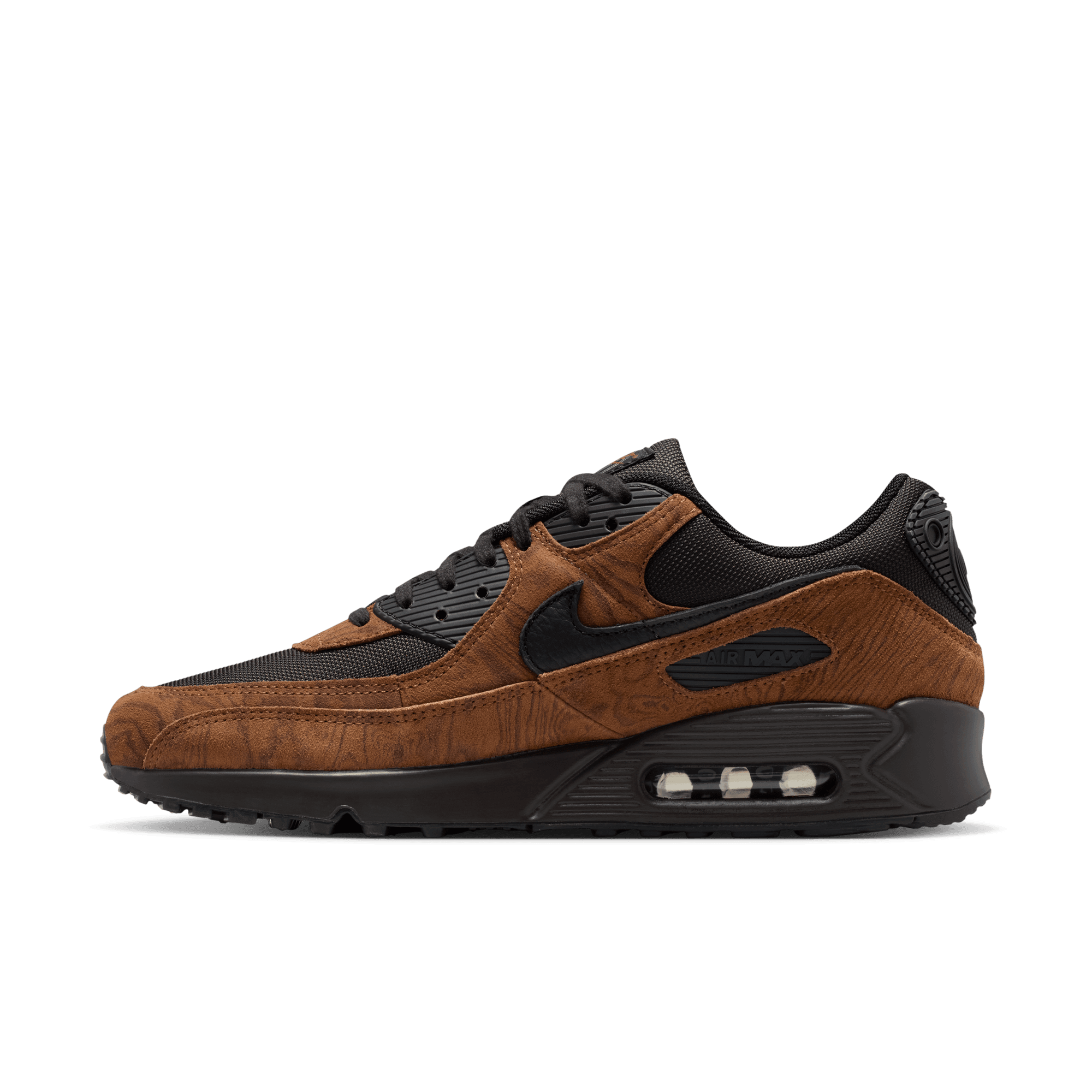 Men's Nike Air Max 90 Premium "Light Brtitish Tan Velvet Brown"