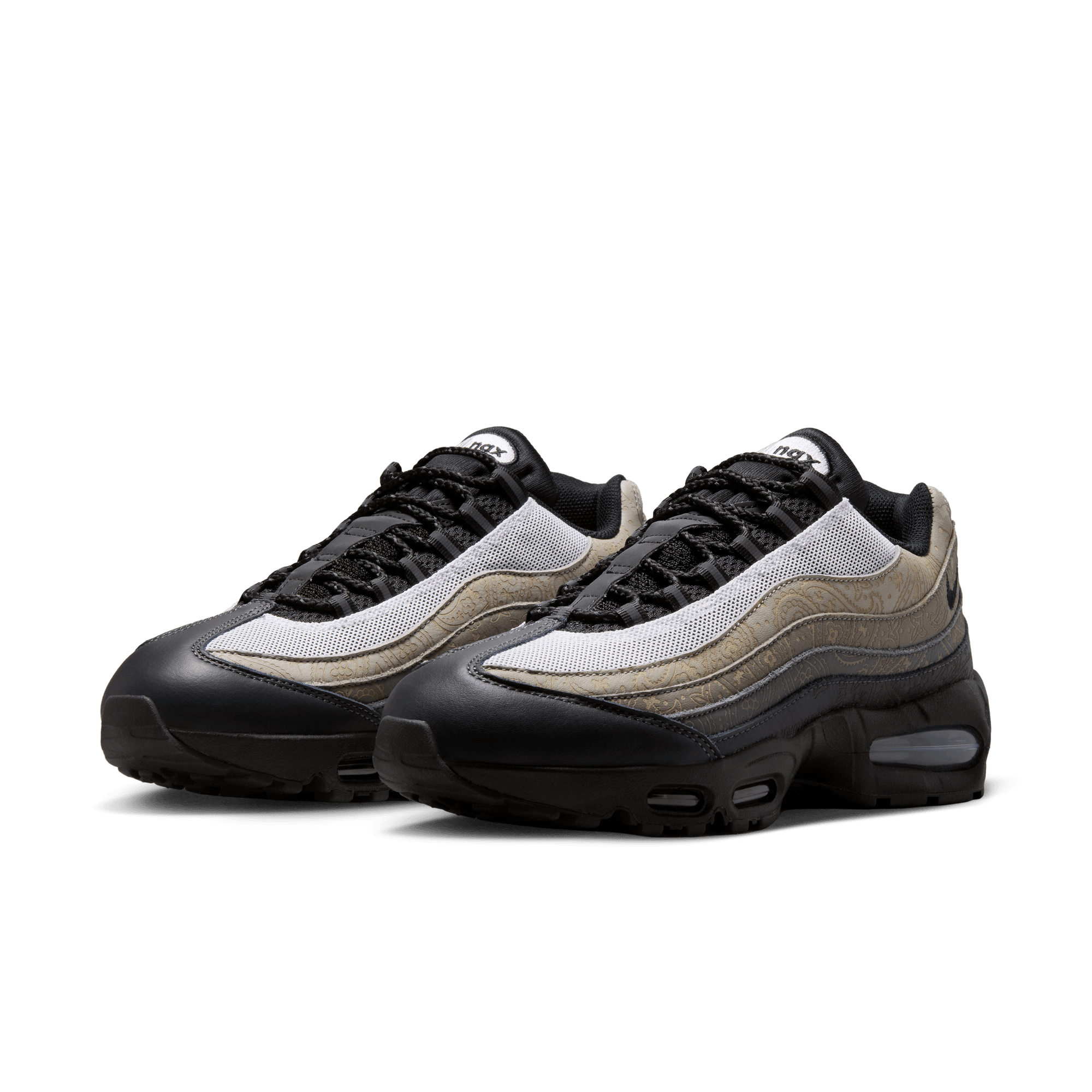 Men's Nike Air Max 95 Big Bubble Leather "Pearl Grey and Light Charcoal"