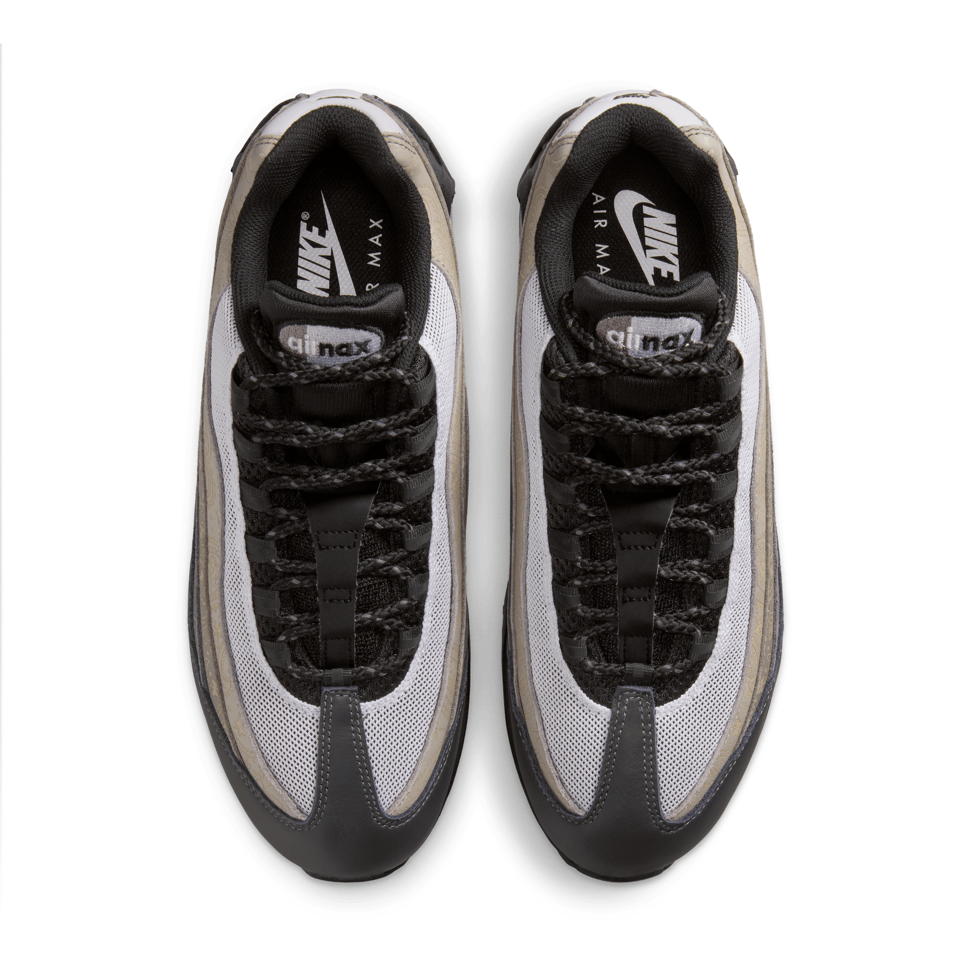 Men's Nike Air Max 95 Big Bubble Leather "Pearl Grey and Light Charcoal"