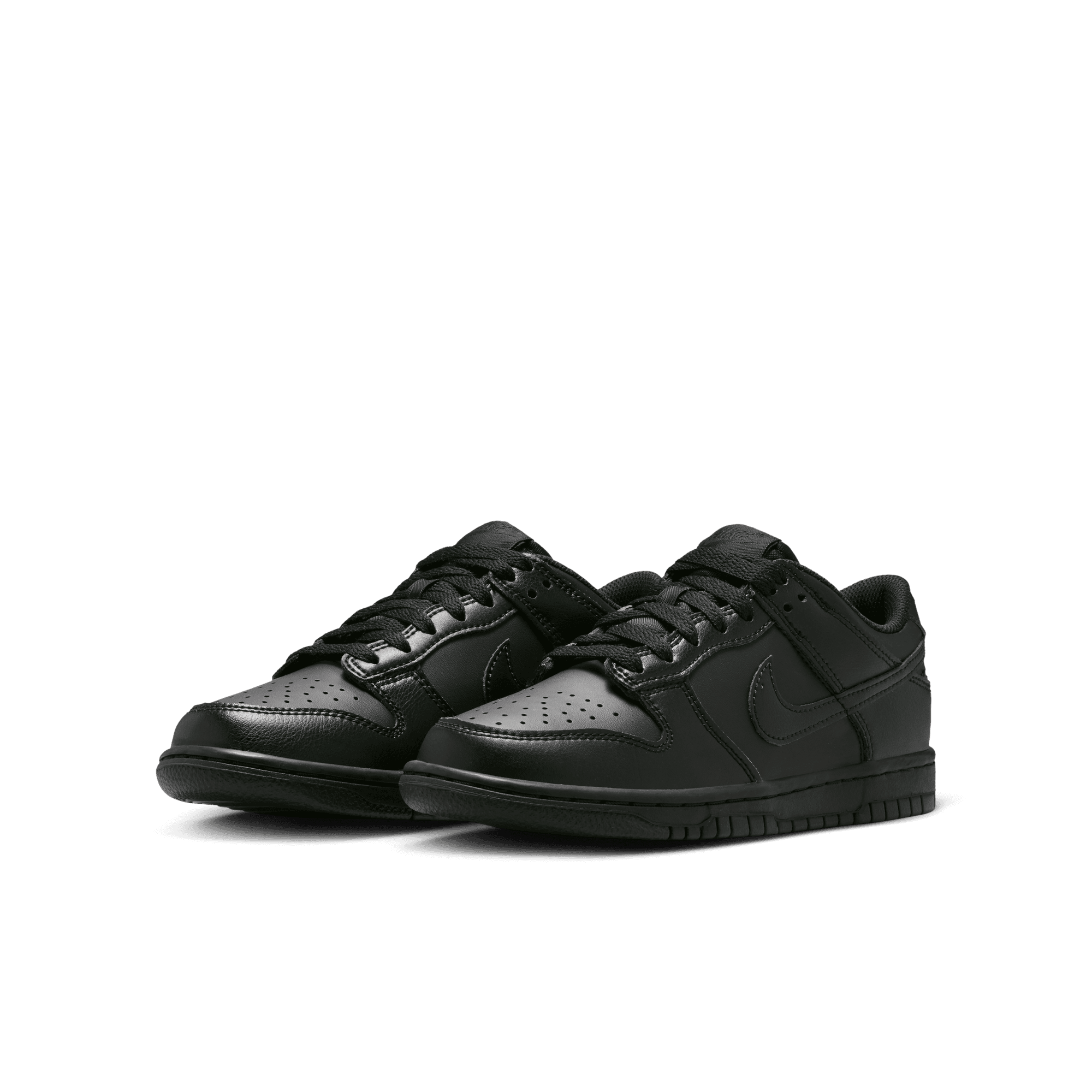 Big Kids' Nike Dunk Low "Triple Black"
