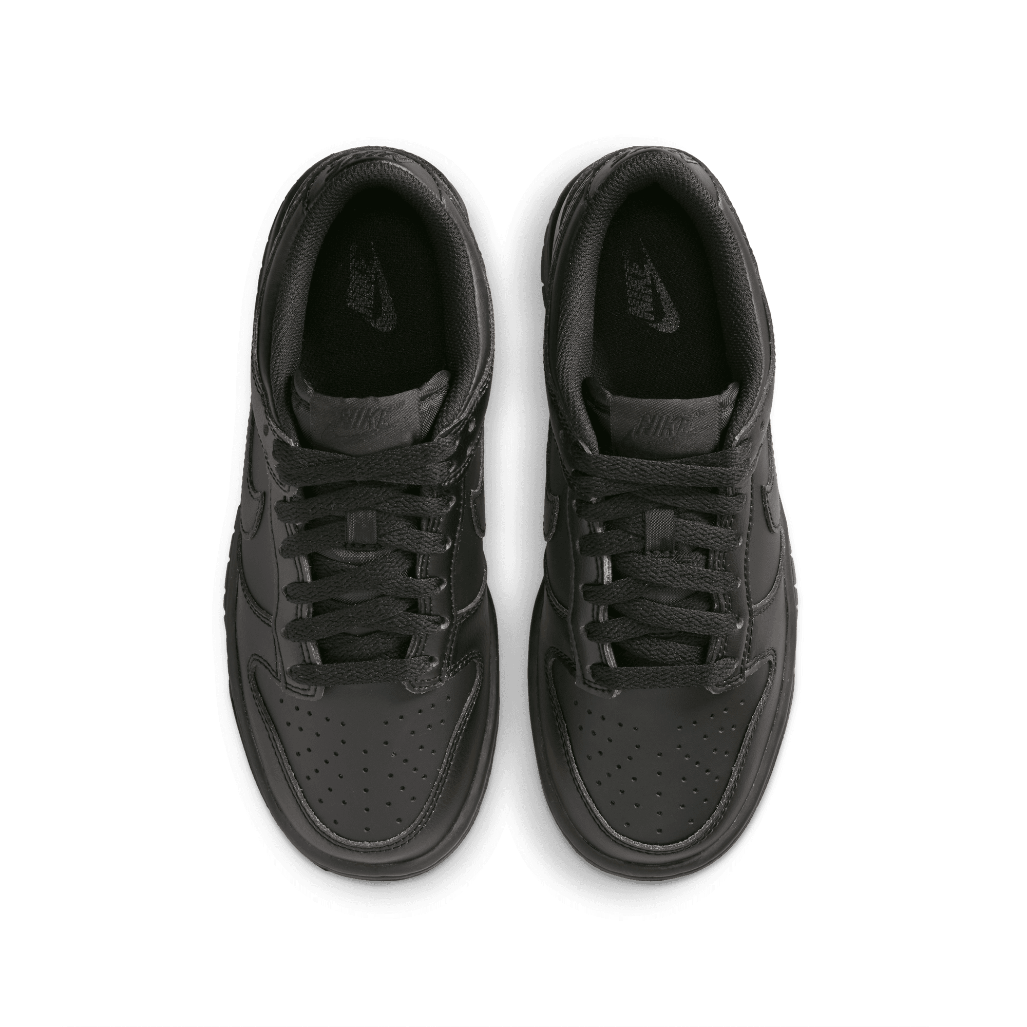 Big Kids' Nike Dunk Low "Triple Black"