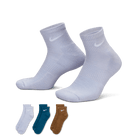 Nike Everyday Plus Cushioned Training Ankle Socks (3 Pairs) "Unisex"