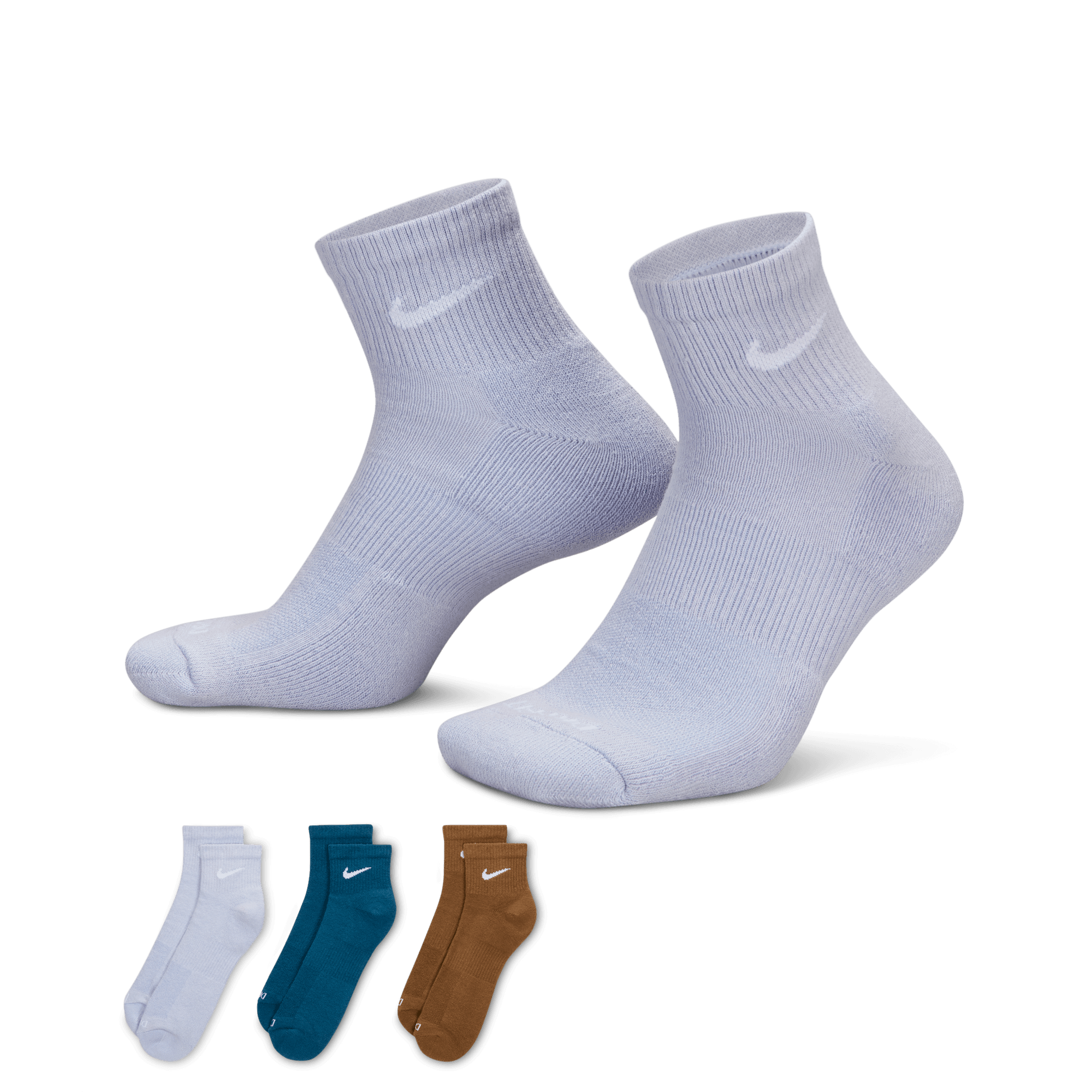 Nike Everyday Plus Cushioned Training Ankle Socks (3 Pairs) "Unisex"