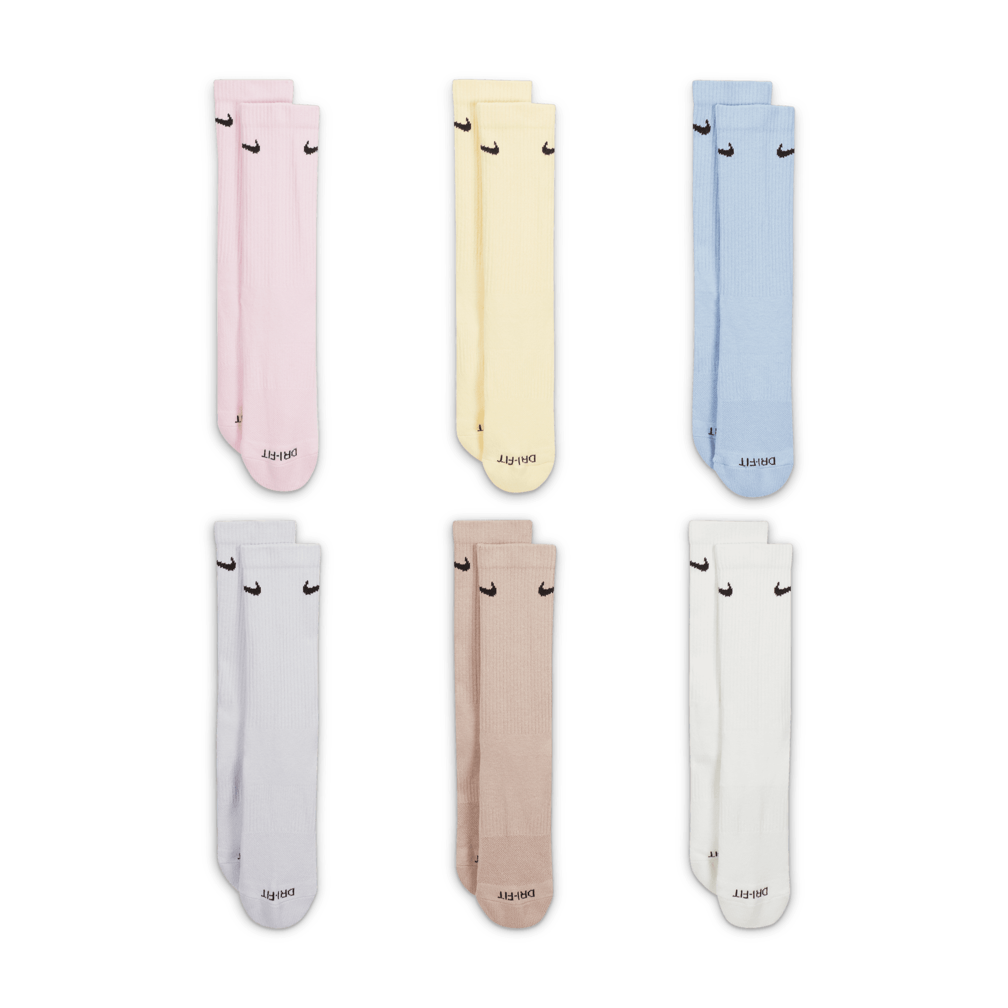 Nike Everyday Plus Cushioned Training Crew Socks (6 Pairs)"Unisex"