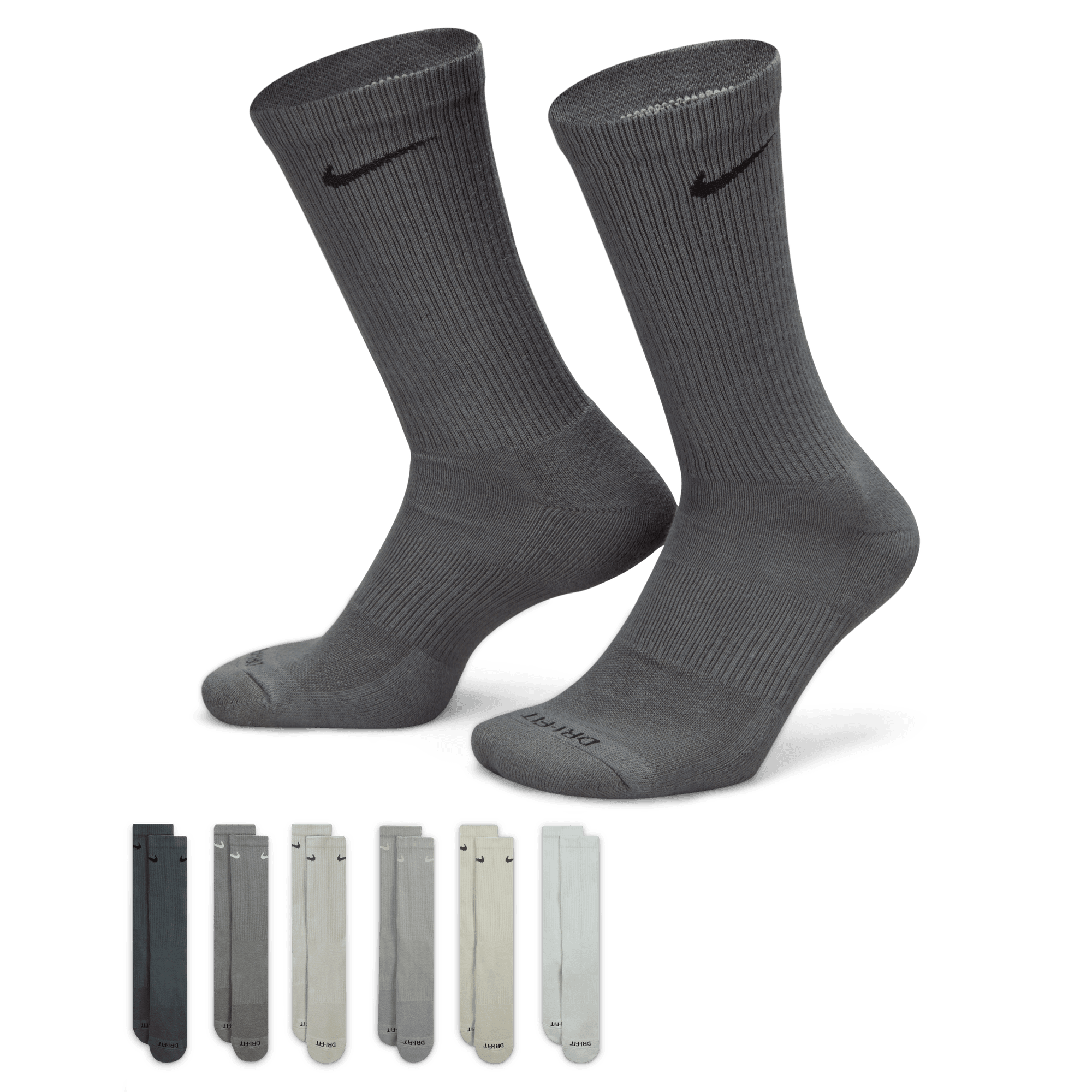 Nike Everyday Plus Cushioned Training Crew Socks (6 Pairs) "Unisex"