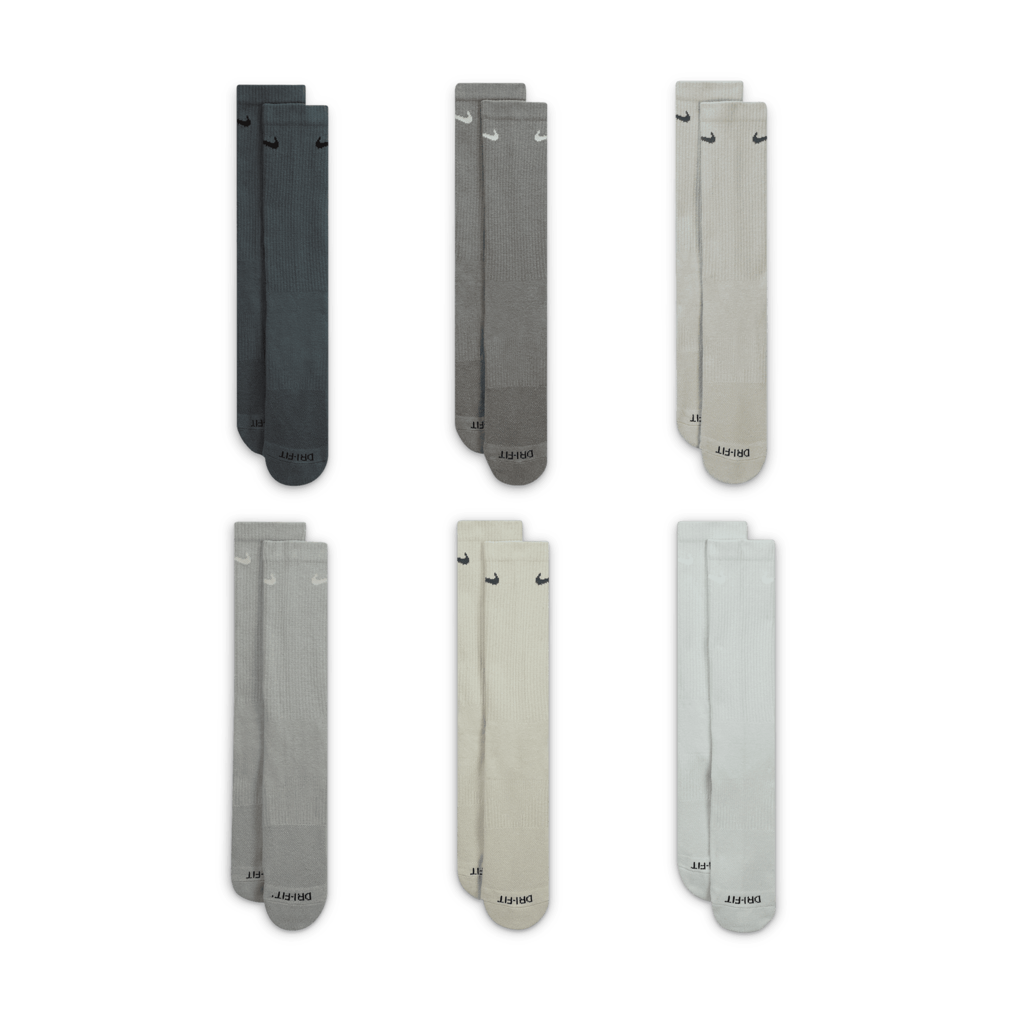 Nike Everyday Plus Cushioned Training Crew Socks (6 Pairs) "Unisex"