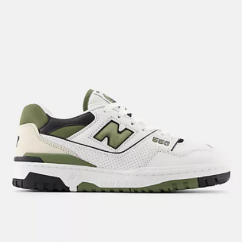 Men's 550 New Balance "White Dark Olivine"