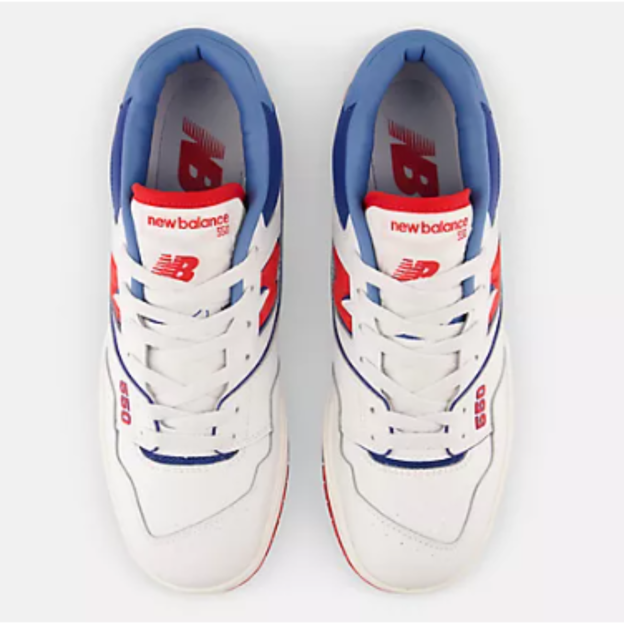 New balance white red blue best sale