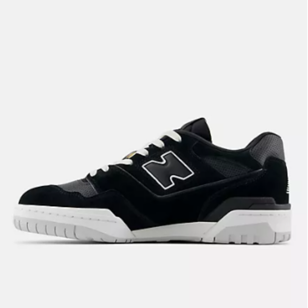 Men's 550 New Balance "Suede Perforated Black Grey Matter"