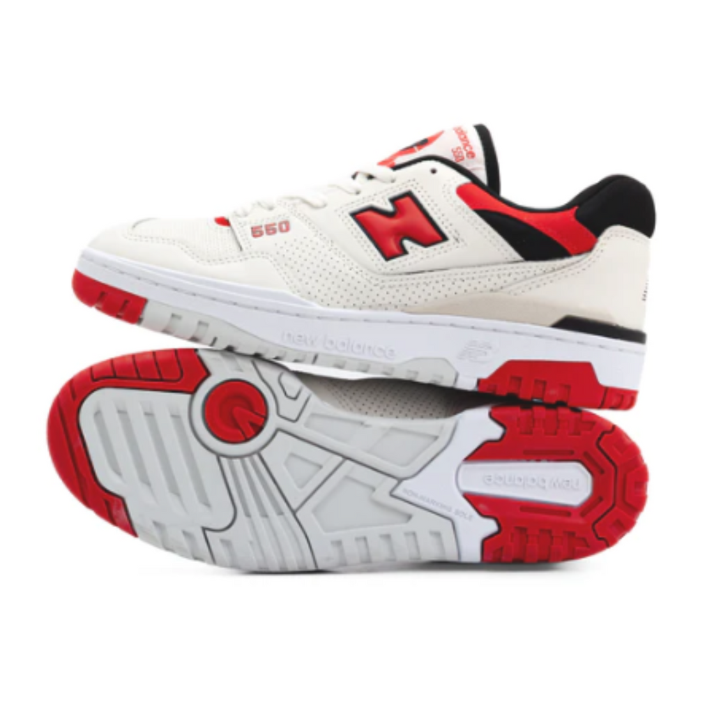 Men's 550 New Balance "Sea Salt True Red"