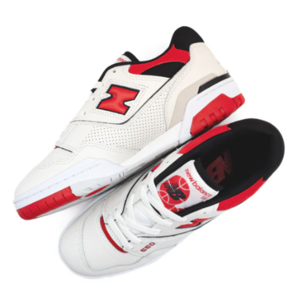 Men's 550 New Balance "Sea Salt True Red"