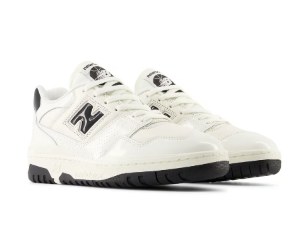 Men's 550 New Balance "Sea Salt Black Patent"