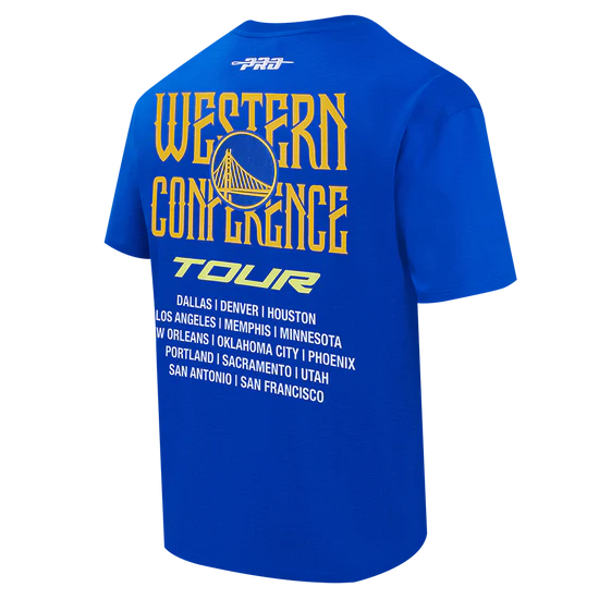 Men’s Pro Standard NBA Golden State Warriors City Tour 2.0 Cotton Jersey Drop Shoulder Tee