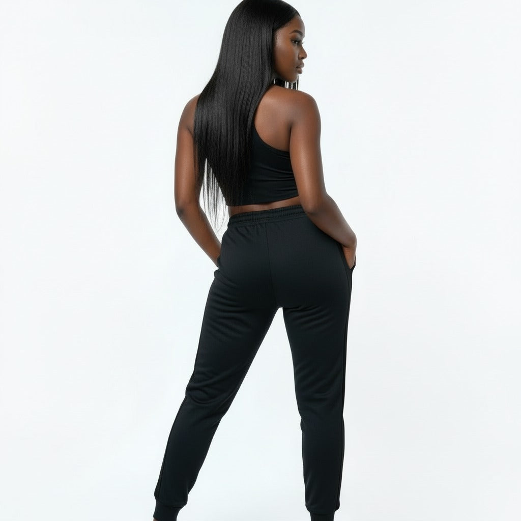 Women's TCI Tech Fleece Zip Pants (Sand/Black)