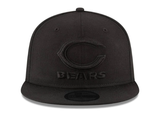 Chicago Bears New Era Black & Black 9FIFTY Snapback