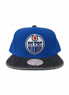 Mitchell And Ness NHL Edmonton Oilers Denim Beak Snapback