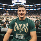 Men's Pro Standard NBA Milwaukee Bucks City Tour 2.0 Drop Shoulder