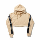 Women's The Closet Inc. Pull Over Tape Crop Top - Stone