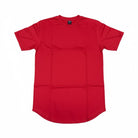 Men's The Closet Inc. Curved Hem T-Shirt -Plain Red