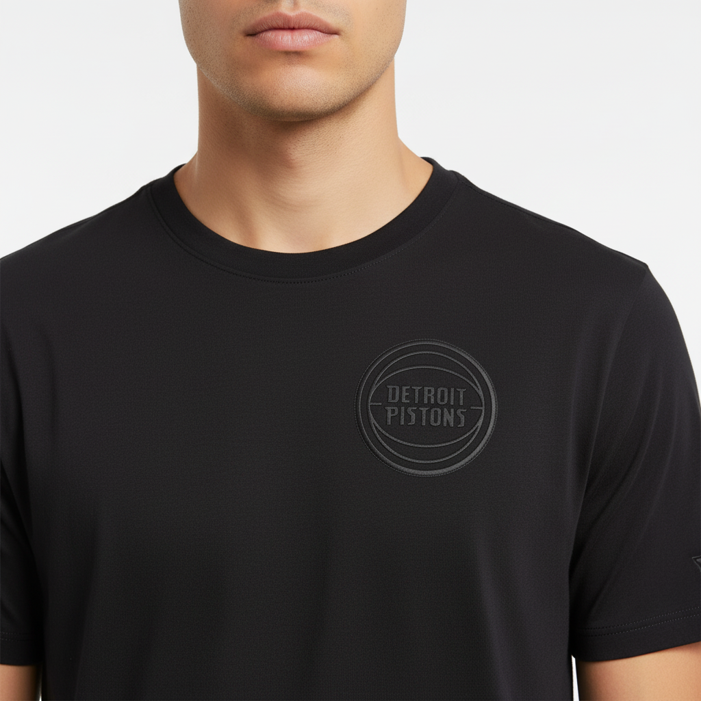 Men’s Pro Standard NBA Detroit Pistons Neutral Cotton Jersey Drop Shoulder Tee
