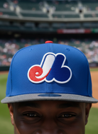 Mitchell and Ness Montreal Expos Denim Beak Snapback