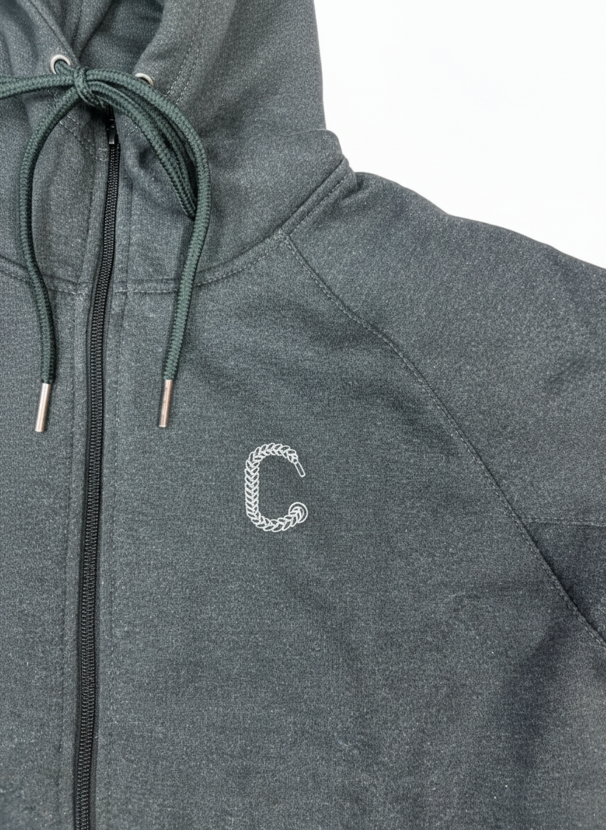 Men's The Closet Inc. Zip Fleece Top (Charcoal)