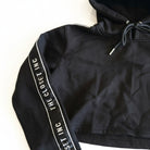 Women's The Closet Inc. Pull Over Tape Crop Top - Black