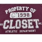 The Closet Inc Men Basic T-Shirts “ Burgundy "Property Of"