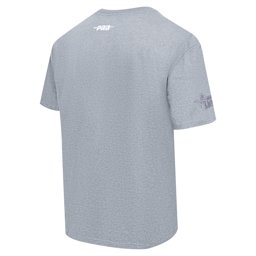 Men's Pro Standard NFL Detroit Lions Reverse French Terry Cotton Jersey Drop Shoulder Tee