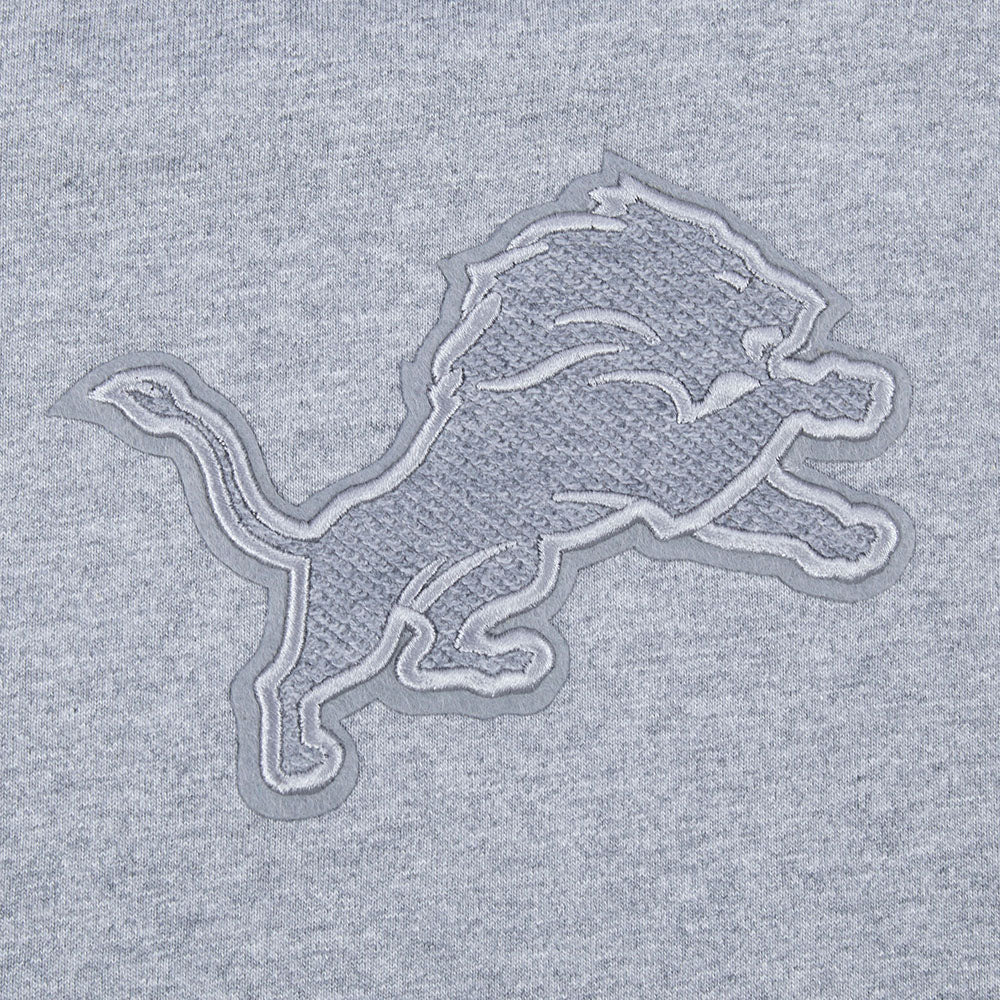 Men's Pro Standard NFL Detroit Lions Reverse French Terry Cotton Jersey Drop Shoulder Tee