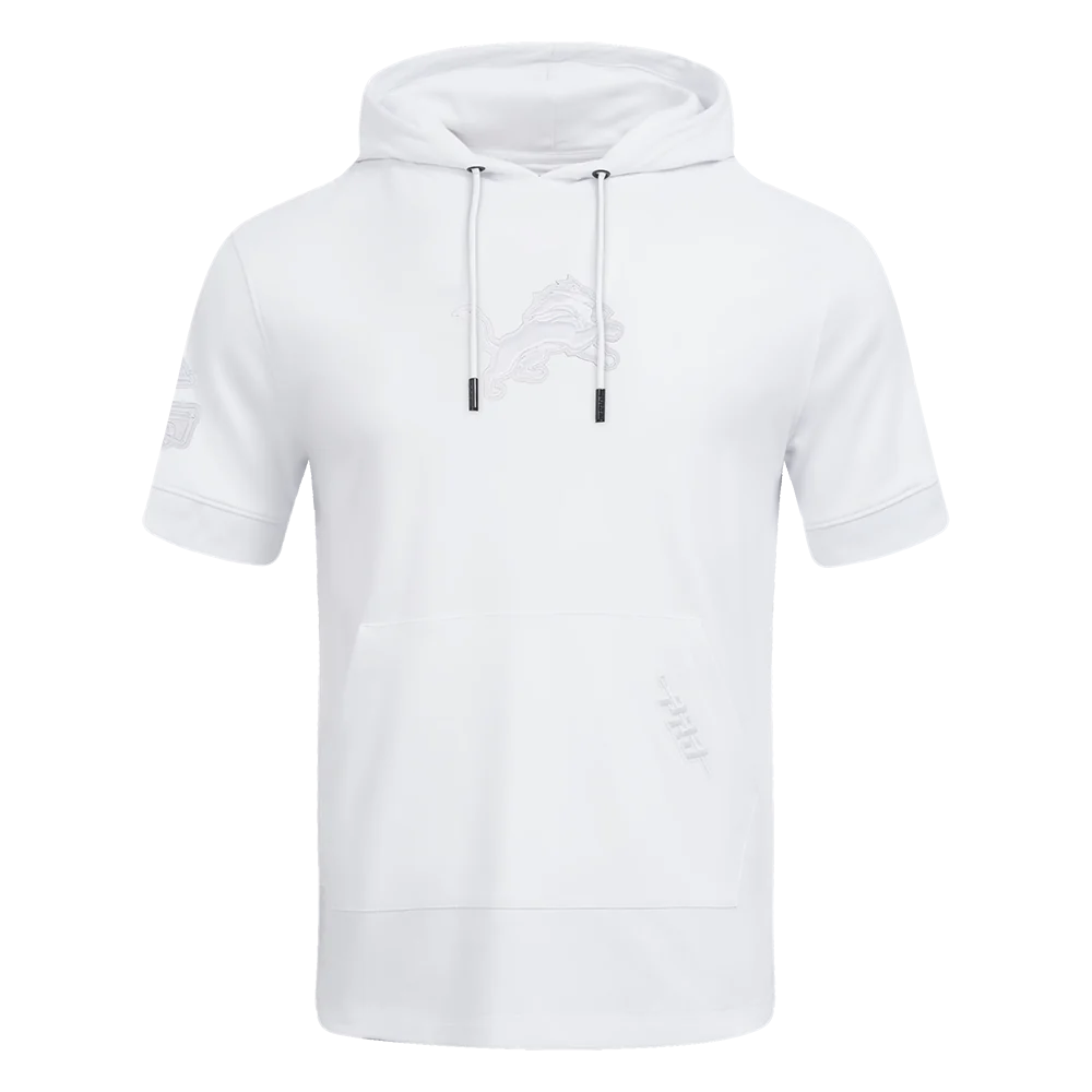 Men's Pro Standard NFL Detroit Lions White Out SS PO Hoodie